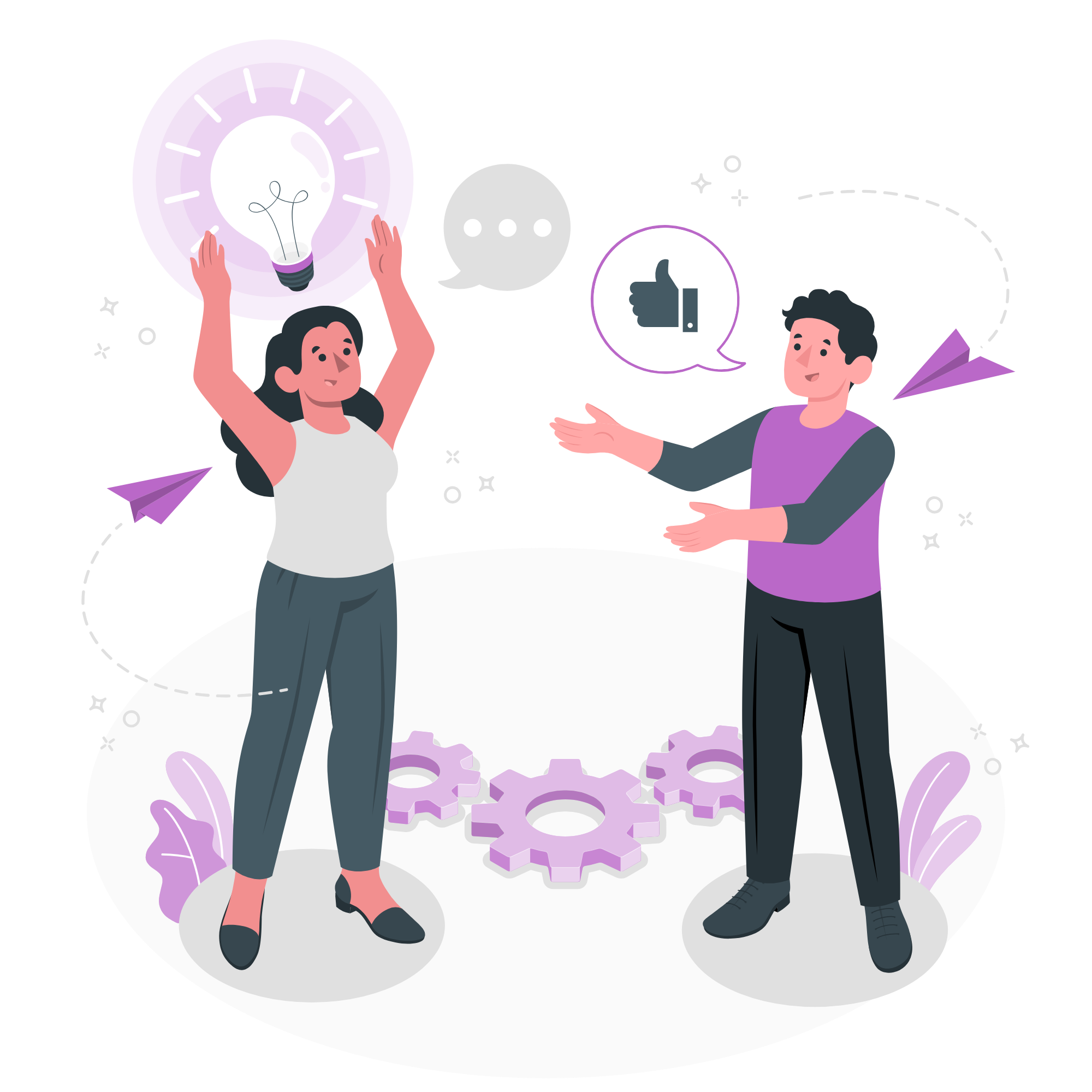 Two users ideating together 