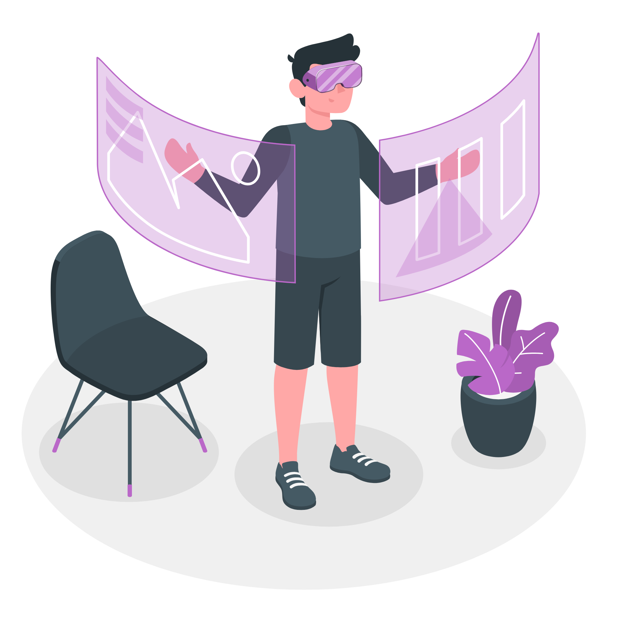 A user checking his productivity levels 